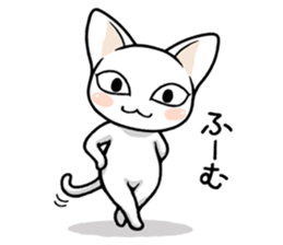 Daily life of the white cat sticker #1882117