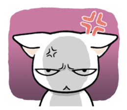 Daily life of the white cat sticker #1882125