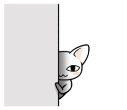 Daily life of the white cat sticker #1882128