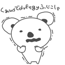 White Koala Sticker sticker #1882264