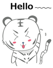 White Tiger. sticker #1883293