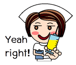 Nan is a nurse Part.1 (Eng.) sticker #1883683