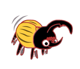 Hercules beetle (Only illustration ) sticker #1885105