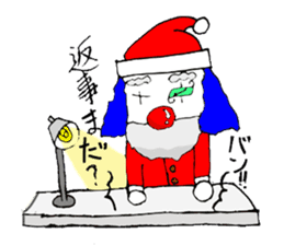 small pierrot santa sticker #1885253