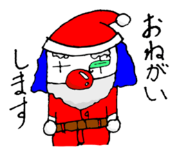 small pierrot santa sticker #1885257