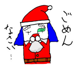small pierrot santa sticker #1885261