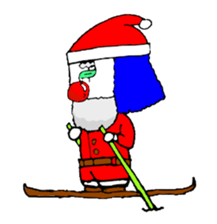 small pierrot santa sticker #1885264