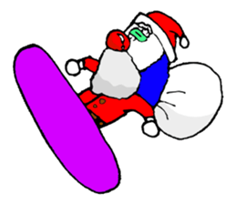 small pierrot santa sticker #1885265