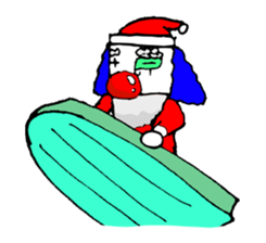 small pierrot santa sticker #1885267