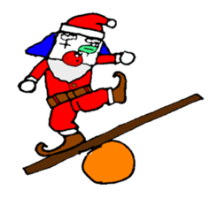 small pierrot santa sticker #1885268
