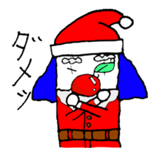 small pierrot santa sticker #1885270
