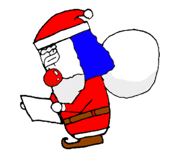 small pierrot santa sticker #1885271
