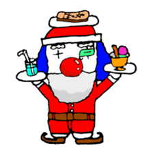 small pierrot santa sticker #1885275