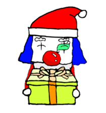 small pierrot santa sticker #1885276