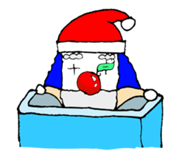 small pierrot santa sticker #1885277