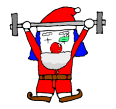 small pierrot santa sticker #1885278