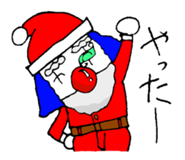 small pierrot santa sticker #1885279