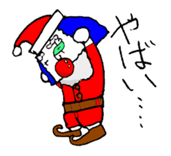 small pierrot santa sticker #1885282