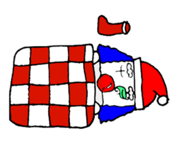 small pierrot santa sticker #1885284