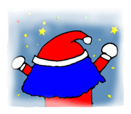 small pierrot santa sticker #1885285