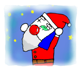 small pierrot santa sticker #1885286