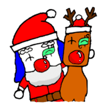 small pierrot santa sticker #1885289