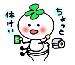 Four-leafed clover of happiness 2 sticker #1885865