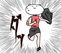 Neko is a senior clerk in the office. sticker #1886380