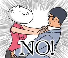 Neko is a senior clerk in the office. sticker #1886383