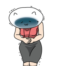 Neko is a senior clerk in the office. sticker #1886393