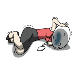 Neko is a senior clerk in the office. sticker #1886394