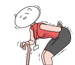 Neko is a senior clerk in the office. sticker #1886396