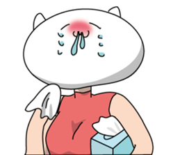 Neko is a senior clerk in the office. sticker #1886397