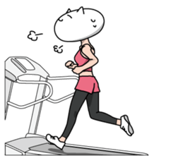 Neko is a senior clerk in the office. sticker #1886408