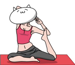 Neko is a senior clerk in the office. sticker #1886409