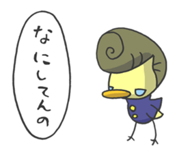 Kawaii hair style sticker #1886454