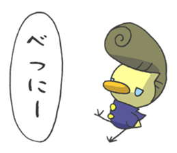 Kawaii hair style sticker #1886456