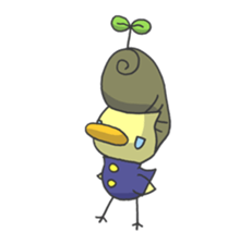 Kawaii hair style sticker #1886457