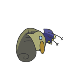 Kawaii hair style sticker #1886459