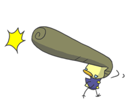 Kawaii hair style sticker #1886460