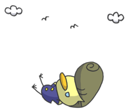 Kawaii hair style sticker #1886467