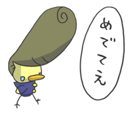 Kawaii hair style sticker #1886469