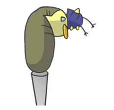 Kawaii hair style sticker #1886474