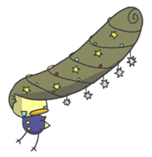 Kawaii hair style sticker #1886475