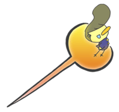 Kawaii hair style sticker #1886484