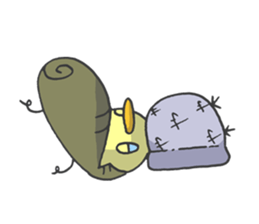 Kawaii hair style sticker #1886486