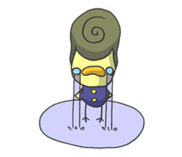 Kawaii hair style sticker #1886487