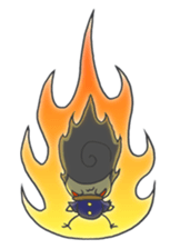 Kawaii hair style sticker #1886488