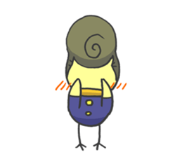 Kawaii hair style sticker #1886489