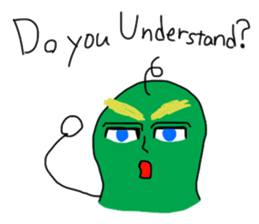 Cucumber man sticker #1886861